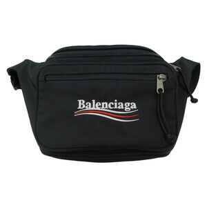 BALENCIAGA Explorer Body Bag Black Belt Pack Crossbody Waist Logo